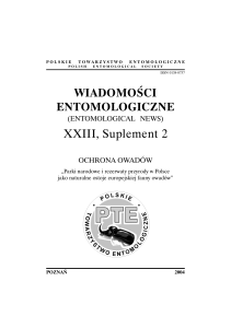 Suplement 2 - Polskie Towarzystwo Entomologiczne