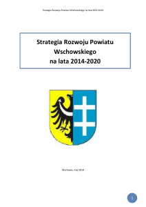 Strategia Rozwoju Powiatu Wschowskiego na lata 2014-2020