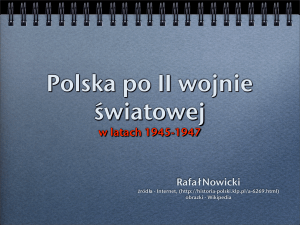 Polska po II wojnie światowej