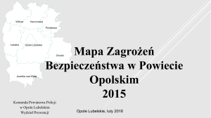 Mapa Zagrożeń województwa lubelskiego za 2015 ROK