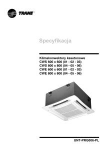 Klimakonwektory kasetonowe CWS 600 x 600 (01 - 02 - 03)