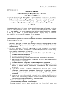 Zarządzenie Rektora nr 49_2013_obowiazki pracowników