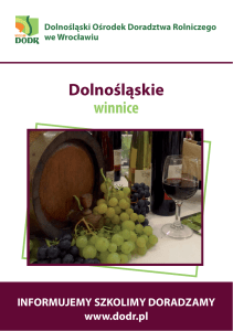 Dolnośląskie winnice - Dolnośląski Ośrodek Doradztwa Rolniczego