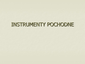 INSTRUMENTY POCHODNE
