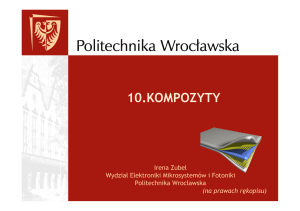 Kompozyty - Politechnika Wrocławska