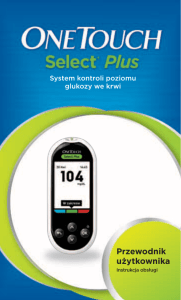 OneTouch Select® Plus Owners Book Poland Polish