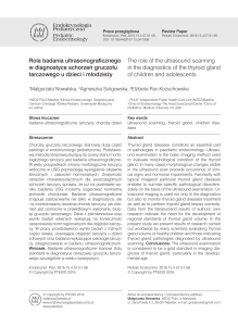 Rola badania ultrasonograficznego w diagnostyce schorzeń