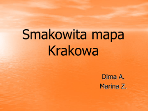 Smakowita Mapa Krakowa