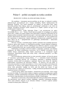 Pulsar I - polski szczupak na rynku czeskim
