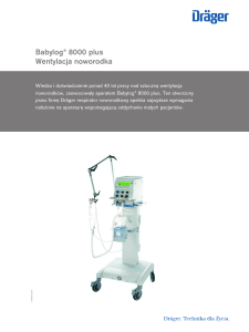 Babylog® 8000 plus Wentylacja noworodka
