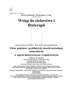 Henryk Różański - Fitoterapia cz. 1 - BOOKS - sailena
