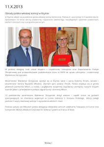 Obrady polsko-włoskiej komisji w Rzymie