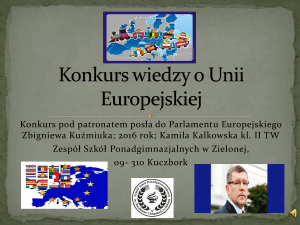Konkurs wiedzy o Unii Europejskiej