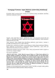 Synagoga Szatana: tajna historia żydowskiej dominacji świata