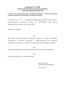 Zarządzenie Nr - Powiat Kędzierzyńsko