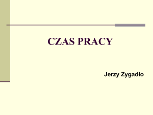 CZAS PRACY Jerzy Zygadło