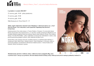 Henryk Ibsen „Nora”, reżyseria Judyta Berłowska