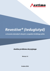 Revestive® (teduglutyd) - Agencja Oceny Technologii Medycznych i