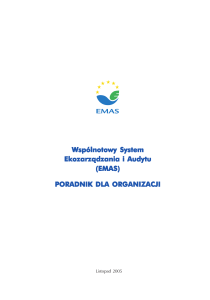 Wspólnotowy System Ekozarządzania i Audytu - EMAS