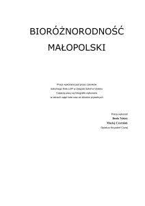 bioróżnorodność - Różnorodność biologiczna Małopolski