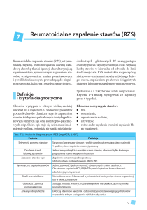 Reumatoidalne zapalenie stawów (RZS) 7