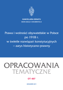 Prawa i wolności obywatelskie w Polsce po 1918 r. w świetle