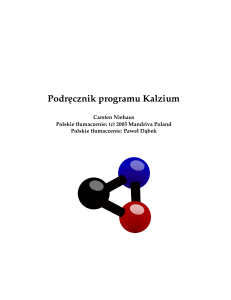 Podręcznik programu Kalzium - KDE Documentation