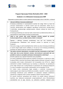 Program Operacyjny Polska Wschodnia 2014 – 2020 - POPW