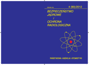 Numer 4/2012 - Państwowa Agencja Atomistyki