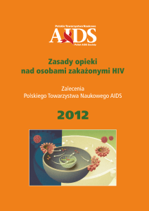 Rekomendacje PTN AIDS 2012 - Polskie Towarzystwo Naukowe