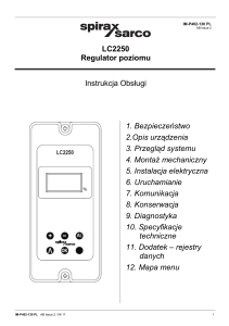 Regulator poziomu LC2250 (IM-P402-130 i2)