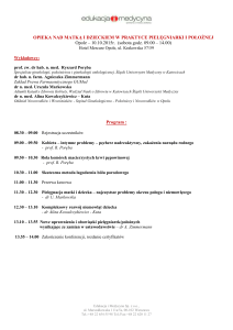 Szczegółowe informacje i program konferencji