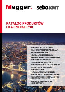 Katalog Megger dla Energetyki