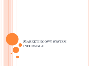 Marketingowy system informacji - e