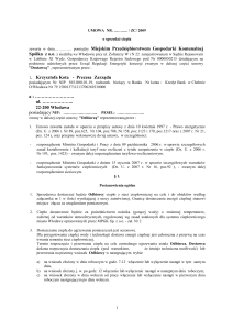 umowa nr - Miejskie Przedsiębiorstwo Gospodarki Komunalnej we