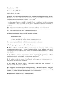 Zarządzenie nr 4 /2012 Burmistrza Gminy Miłosław z dnia 2 lutego