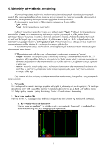 Ćwiczenie: Tworzenie elementów typu mesh, wydruk do pdf 3D
