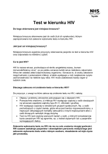 Test w kierunku HIV - Sexual Health Tayside