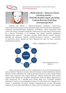 Maski depresji Martyna Gorczyńska