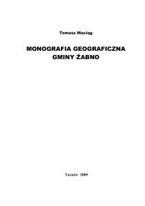 Monografia geograficzna gminy Żabno