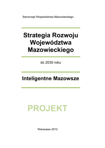 Strategia Rozwoju Województwa Mazowieckiego