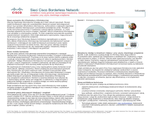 Sieci Cisco Borderless Network:
