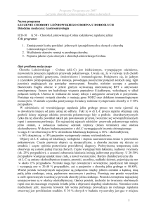 Programy Terapeutyczne 2007 Leczenie choroby Leśniowskiego
