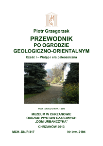 Przewodnik po ogrodzie PDF - Muzeum w Chrzanowie