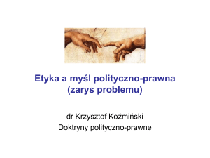 K.Koźmiński 1 zajęcia - dr Krzysztof Koźmiński