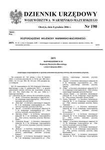 Dz. U. Nr 190pop - Warmińsko-Mazurski Urząd Wojewódzki