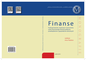 Funkcjonowanie, instytucje i instrumenty rynku finansowego finanse