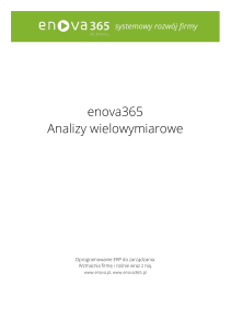 enova365 Analizy wielowymiarowe