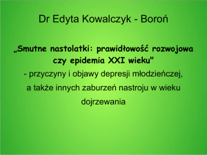 Dr Edyta Kowalczyk - Boroń - Kuratorium Oświaty w Kielcach