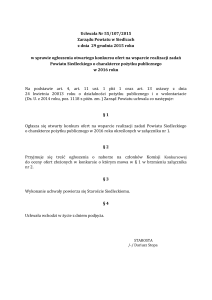Uchwała Nr 55/107/2015 Zarządu Powiatu w Siedlcach z dnia